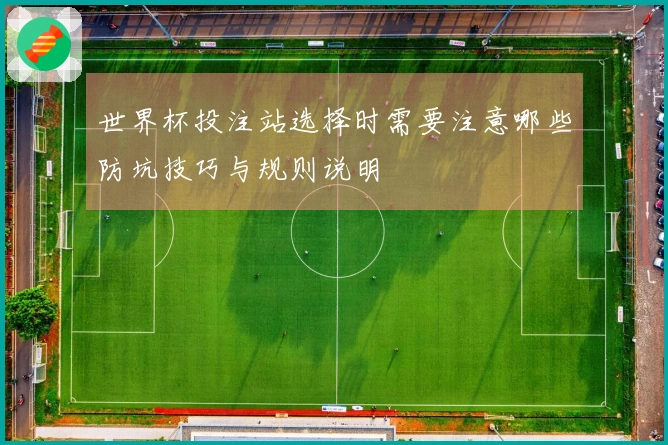 世界杯投注站选择时需要注意哪些防坑技巧与规则说明